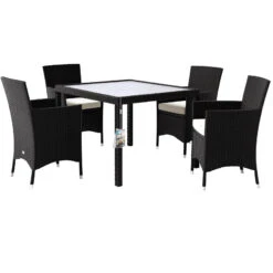 Polyrattan Garten-Sitzgruppe Bali 5-tlg. Schwarz 19 Polyrattan Garten-Sitzgruppe Bali 5-tlg. Schwarz -Gartenmöbel Geschäft 81487f64f449df2b87133927525f22b4 de 993111a 3 1