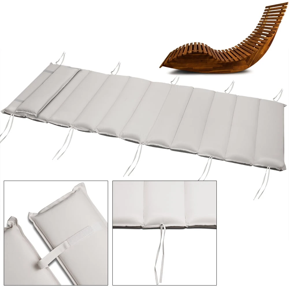 Auflage Saunaliege Creme 177x58x7cm 3 Auflage Saunaliege Creme 177x58x7cm