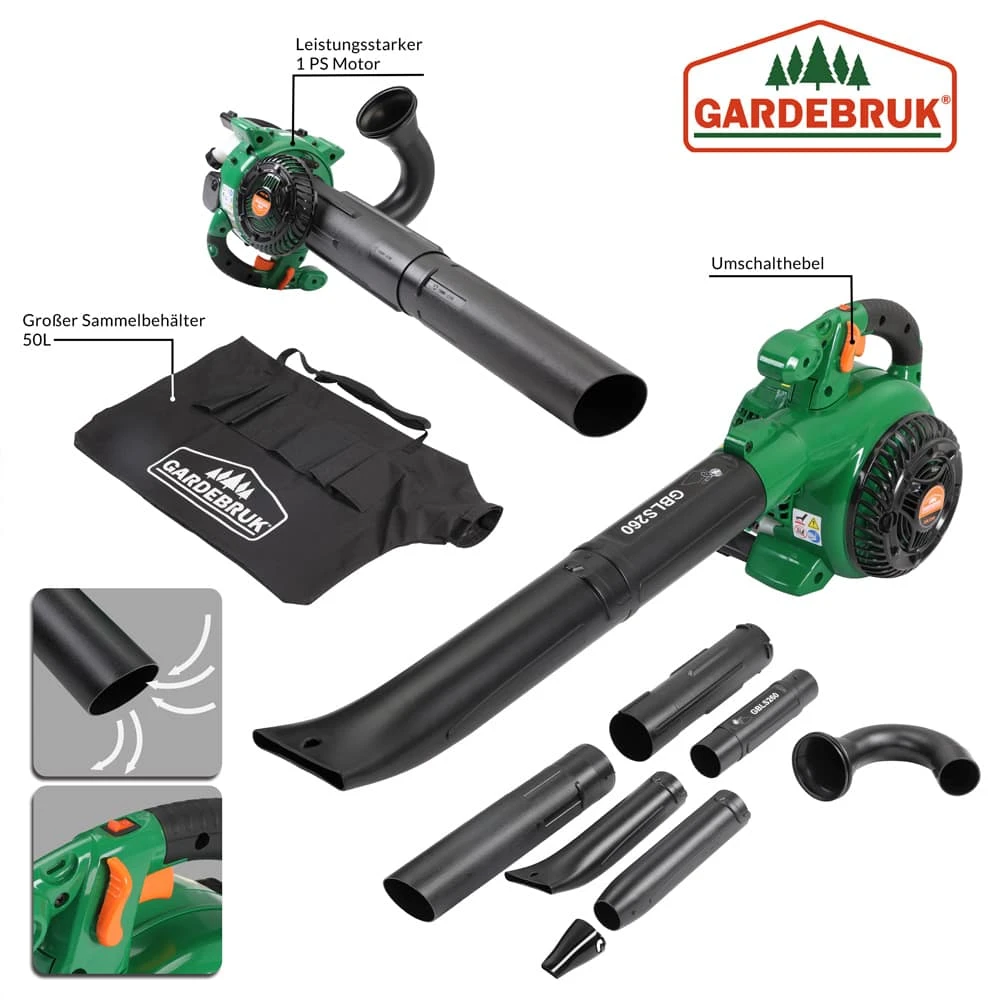 Benzin-Laubsauger 3in1 Inkl. 45l Auffangsack 10 Benzin-Laubsauger 3in1 Inkl. 45l Auffangsack – Bild 8