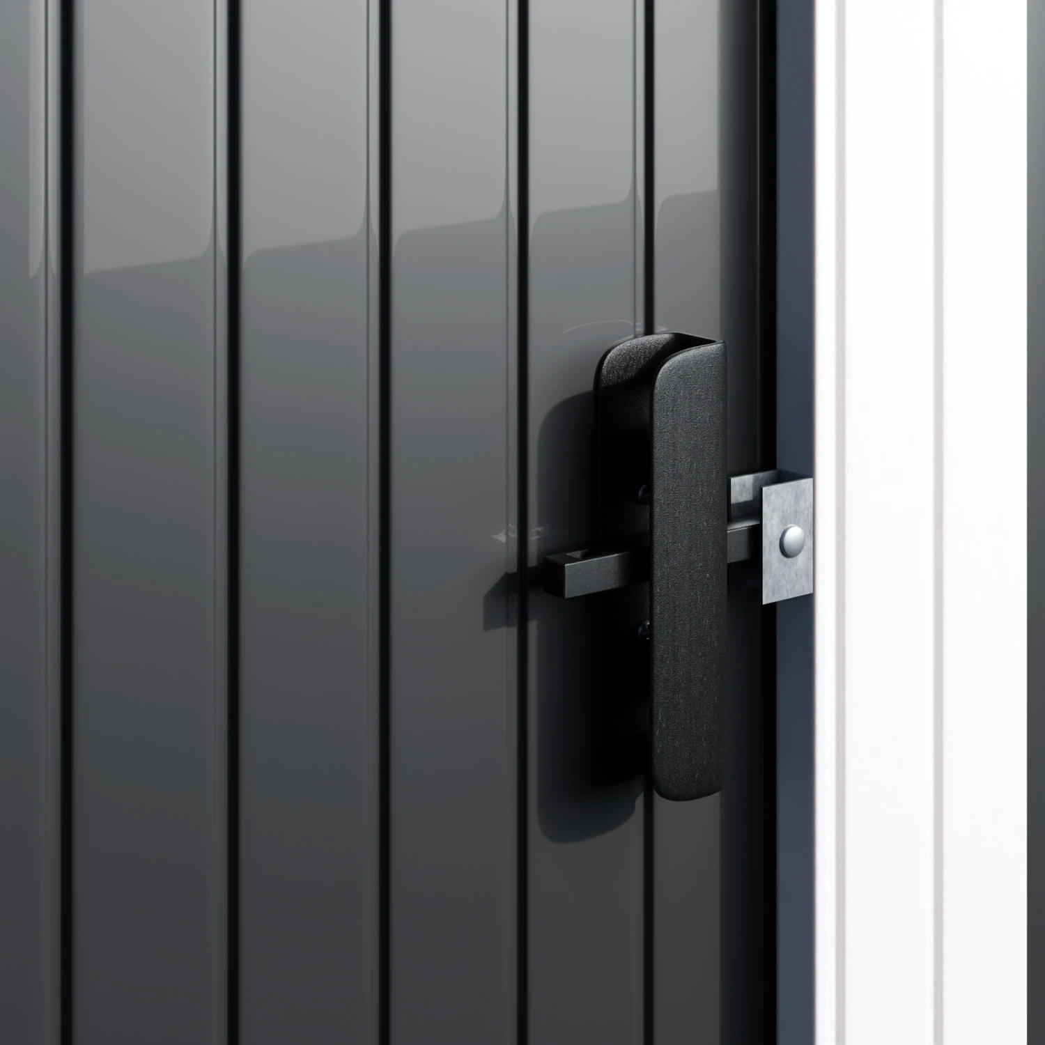 Geräteschuppen Anthrazit Metall 181x162x86cm 10 Geräteschuppen Anthrazit Metall 181x162x86cm – Bild 8