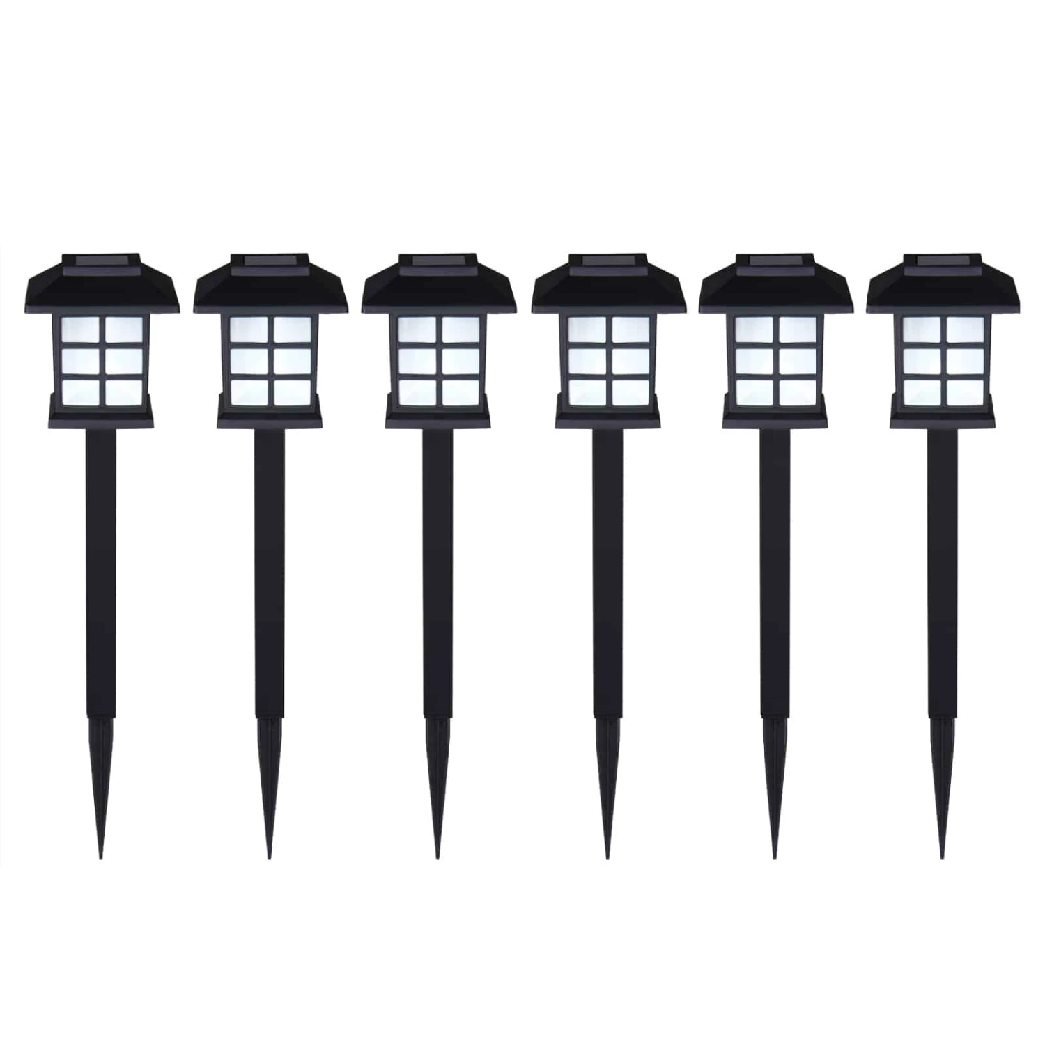 LED Solarleuchten 18er-Set Schwarz 9 LED Solarleuchten 18er-Set Schwarz – Bild 7