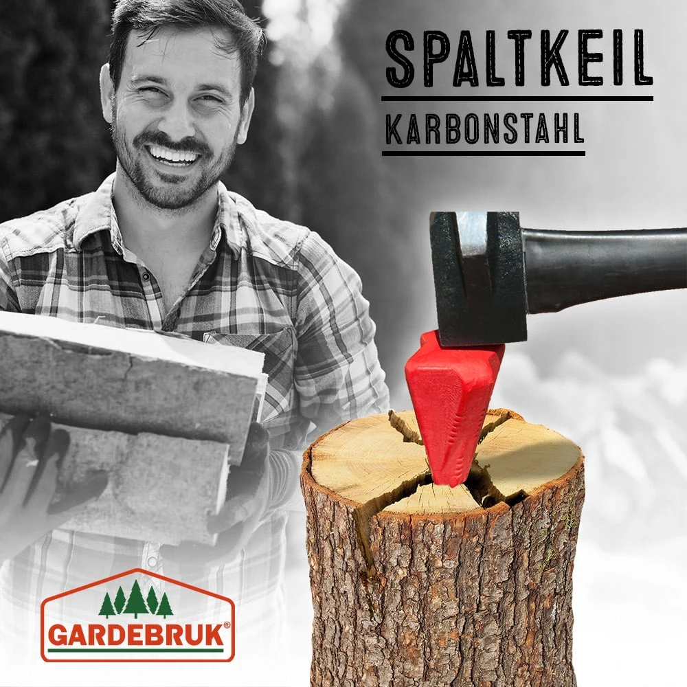 Spaltkeil 3er-Set Rot Karbonstahl 7 Spaltkeil 3er-Set Rot Karbonstahl – Bild 5