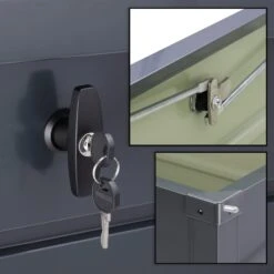 Abschließbare Auflagenbox Anthrazit 360L Metall 18 Abschließbare Auflagenbox Anthrazit 360L Metall -Gartenmöbel Geschäft 9890878558771295729b95ee56adb6f6 de 108138d 9