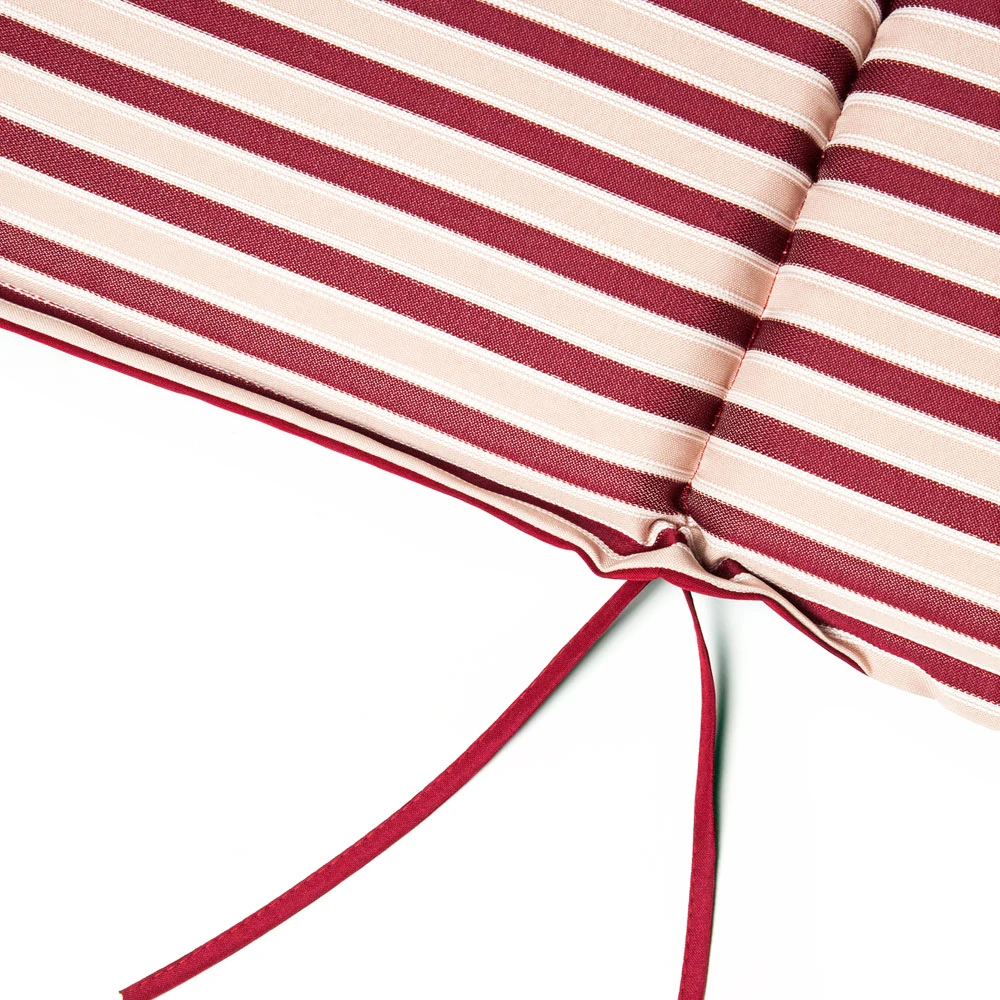 Auflage 6er-Set Vanamo Rot/Weiß Gestreift 120x45x5cm 4 Auflage 6er-Set Vanamo Rot/Weiß Gestreift 120x45x5cm – Bild 2