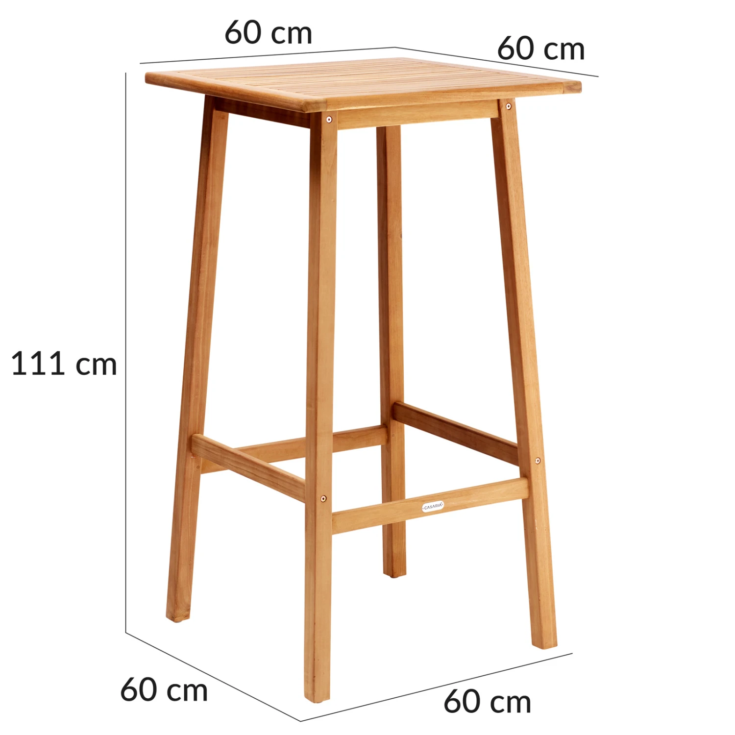 Stehtisch Granada Teakholz 110x58x58cm 10 Stehtisch Granada Teakholz 110x58x58cm – Bild 8