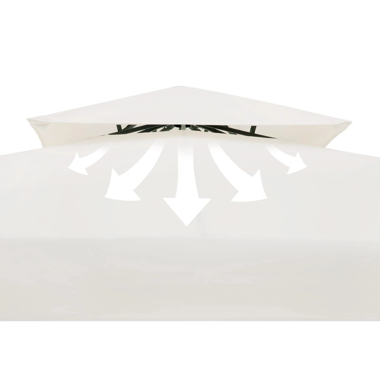 Pavillon Lorca Creme 3x3m 5 Pavillon Lorca Creme 3x3m – Bild 3