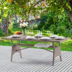 Polyrattan Gartentisch Takeo Creme 190x90x75cm WPC 13 Polyrattan Gartentisch Takeo Creme 190x90x75cm WPC -Gartenmöbel Geschäft 9caccbfd595603e34f04d910f62235df de 995690d 18 1 3