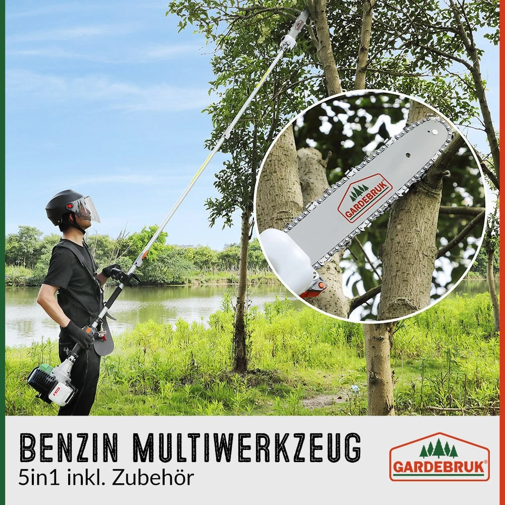 Benzin Multiwerkzeug 5in1 Inkl. Zubehör 4 Benzin Multiwerkzeug 5in1 Inkl. Zubehör – Bild 2