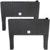 Hochbeet 2er-Set Polyrattanoptik Anthrazit 60x25x46cm -Gartenmöbel Geschäft 9d4a4b77fb77a2026d481753bfee9806 a de 994562g 1 1