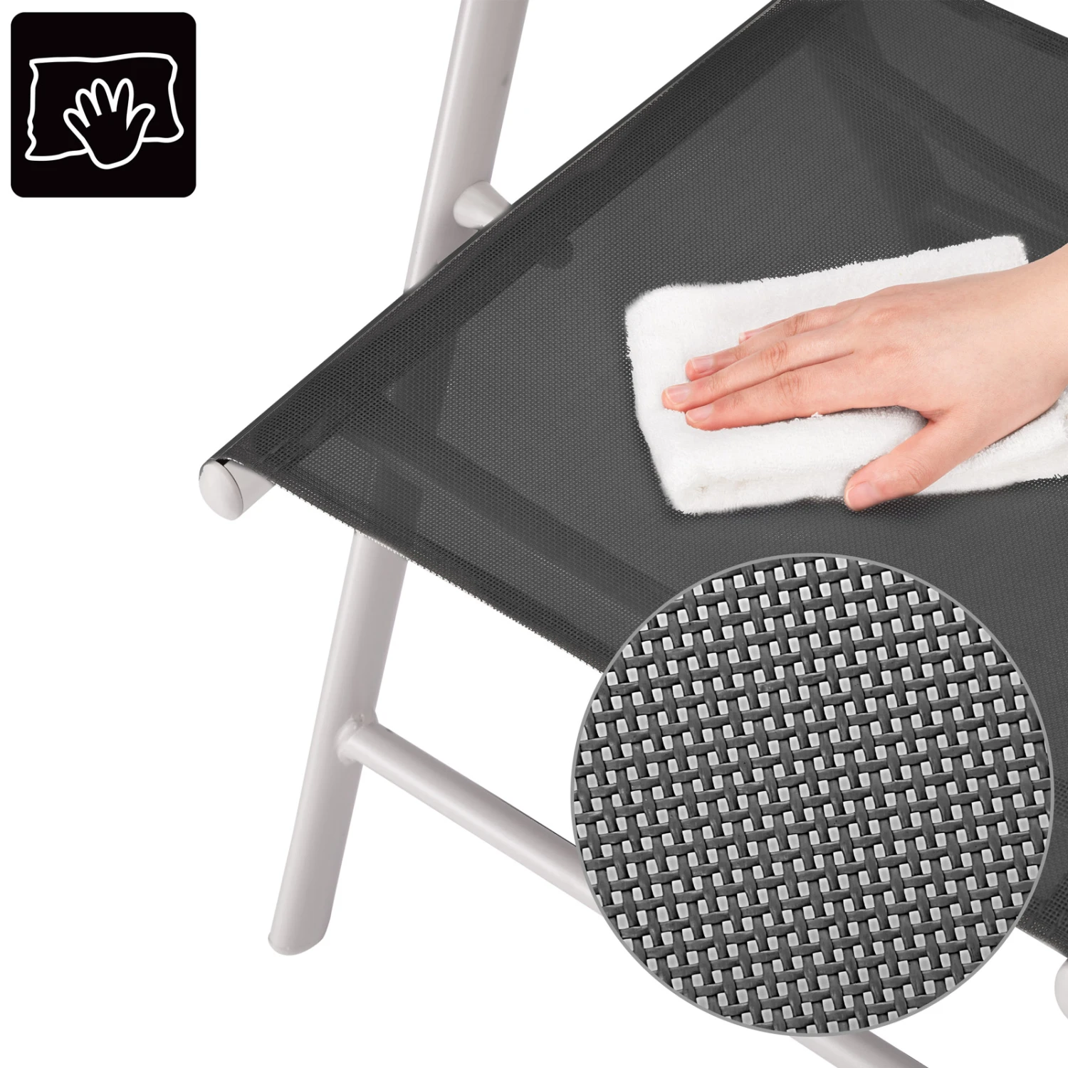 Gartenstuhl Bern 2er-Set Silber 7 Gartenstuhl Bern 2er-Set Silber – Bild 5