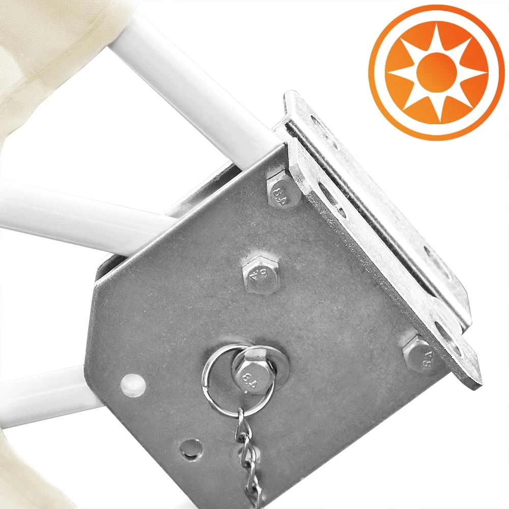 Balkonfächer Beige 140x140cm Klappbar 7 Balkonfächer Beige 140x140cm Klappbar – Bild 5