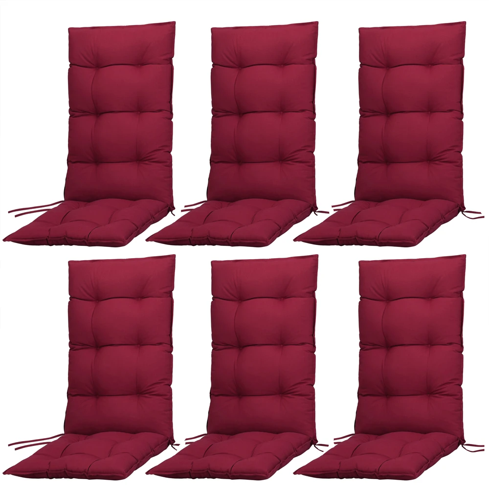 Sitzkissen 6er-Set Cozy Vanamo Rot 129x53x10cm 11 Sitzkissen 6er-Set Cozy Vanamo Rot 129x53x10cm – Bild 9
