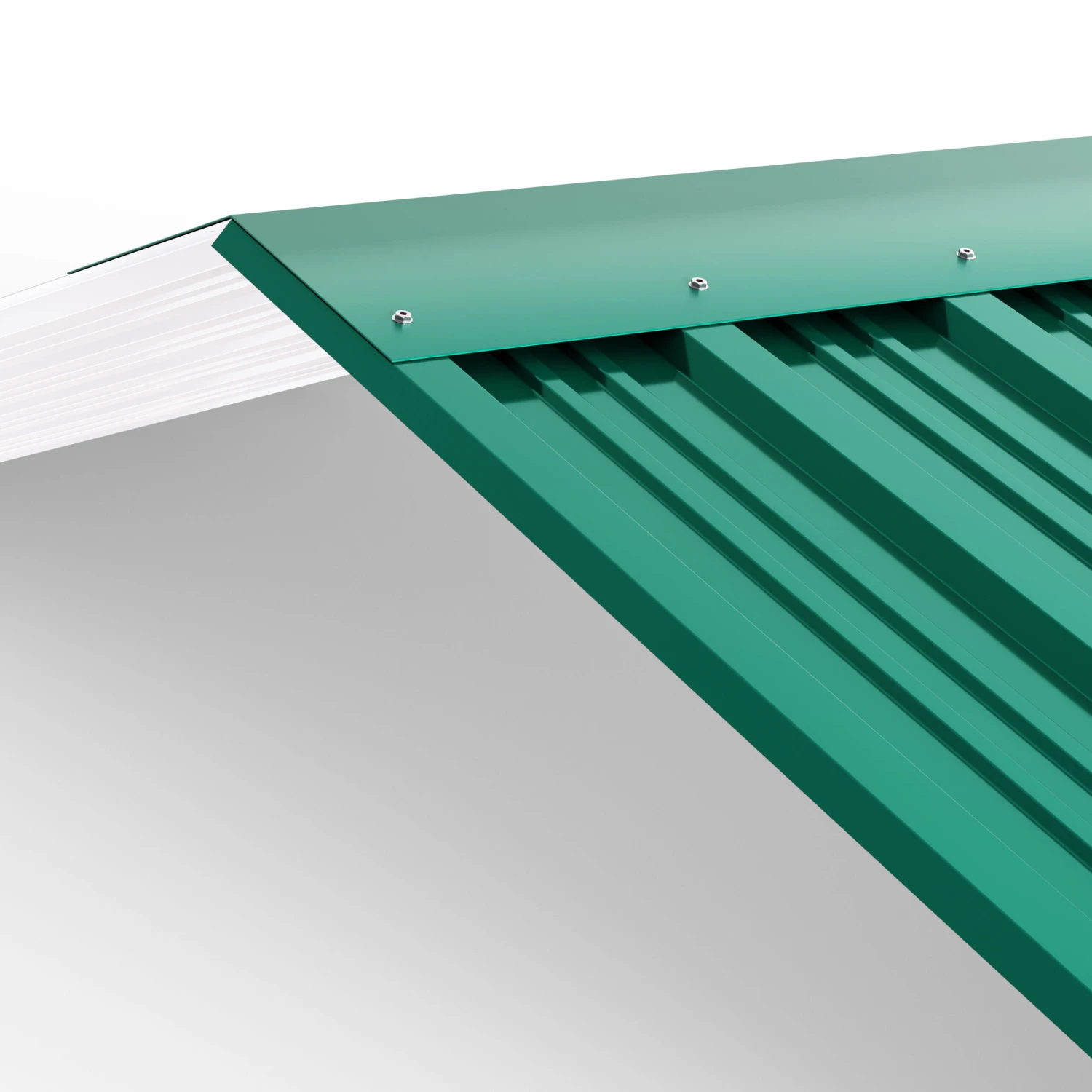 Trapezblech 12er-Set Grün 129x46cm Gelocht 6 Trapezblech 12er-Set Grün 129x46cm Gelocht – Bild 4