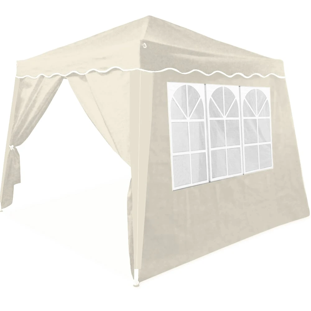 Faltpavillon Capri Beige 3x3m Inkl. 4 Seitenwände 3 Faltpavillon Capri Beige 3x3m Inkl. 4 Seitenwände
