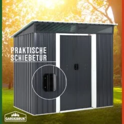 Geräteschuppen Anthrazit Metall 196x122x180cm 15 Geräteschuppen Anthrazit Metall 196x122x180cm -Gartenmöbel Geschäft ac63115cb8f149fa8bf80025b2e91931 de 993483d 12 1