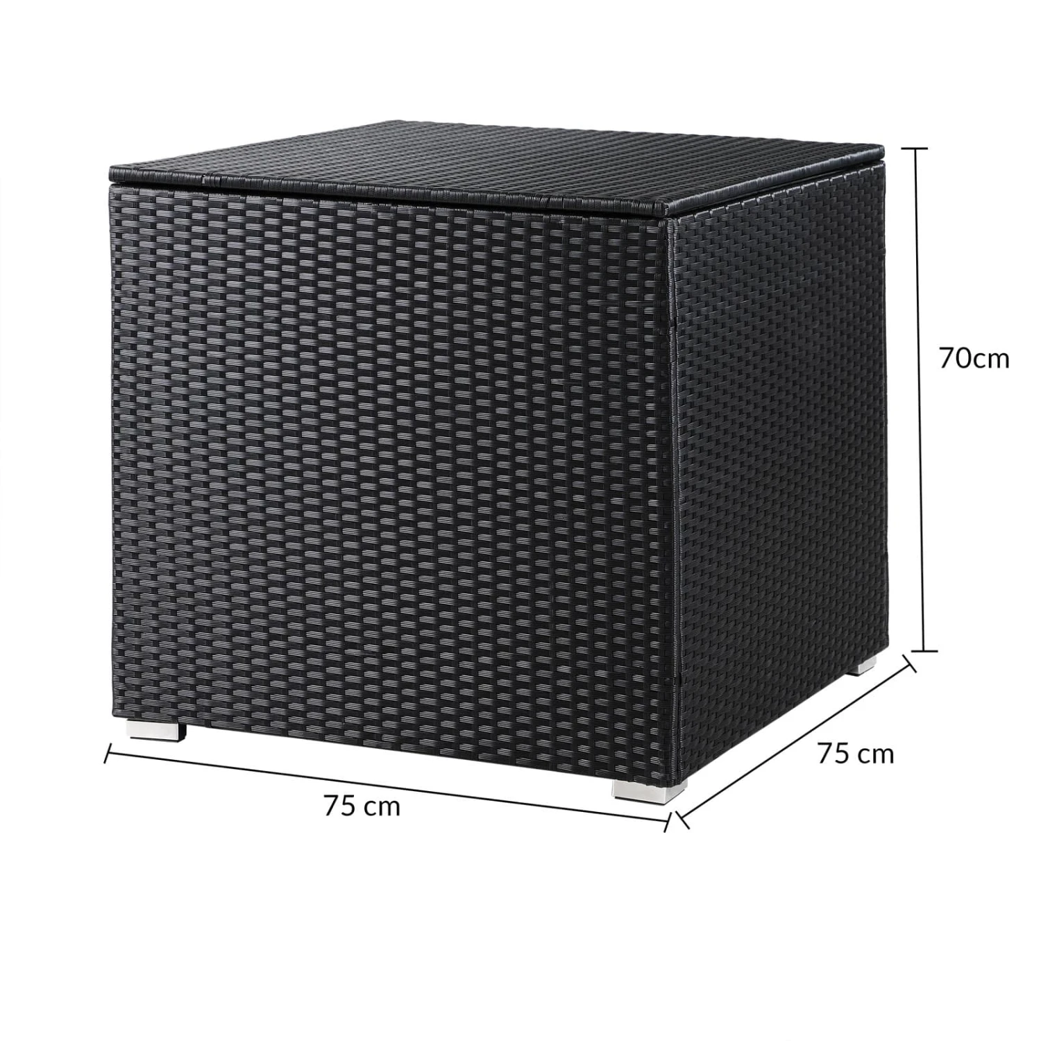 Polyrattan Auflagenbox Schwarz 318L 11 Polyrattan Auflagenbox Schwarz 318L – Bild 9