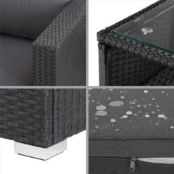 Polyrattan Ecklounge XXL Schwarz/Anthrazit Inkl. Kissen 14 Polyrattan Ecklounge XXL Schwarz/Anthrazit Inkl. Kissen -Gartenmöbel Geschäft b181136cfd26ab59dce1483724acfde5 de 995171d 6 1