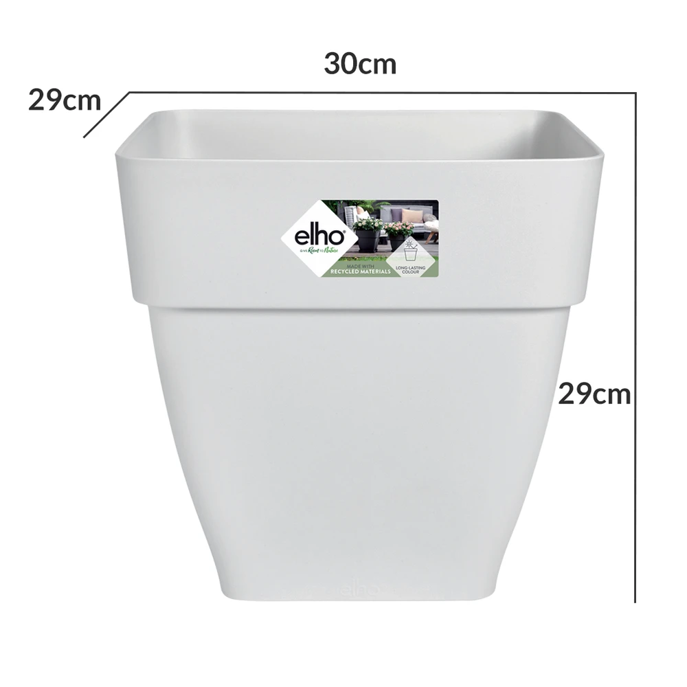 Elho Blumentopf Weiß 30x29x29cm 15,1L 6 Elho Blumentopf Weiß 30x29x29cm 15,1L – Bild 4
