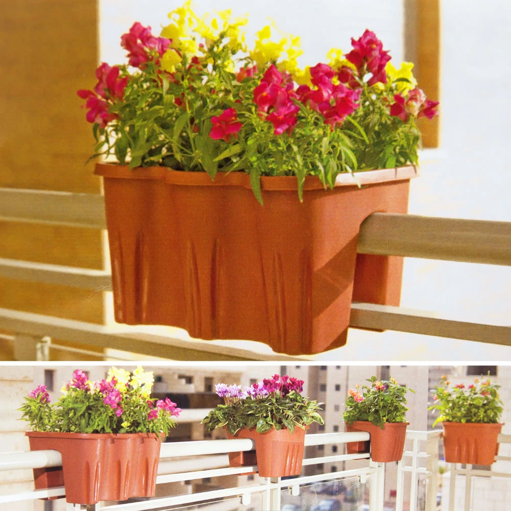 Geländerkasten Caramel 38x29x20cm Inkl. Klammern 4 Geländerkasten Caramel 38x29x20cm Inkl. Klammern – Bild 2