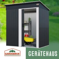 Geräteschuppen Anthrazit Metall 181x162x86cm 19 Geräteschuppen Anthrazit Metall 181x162x86cm -Gartenmöbel Geschäft bcc8168783faa57604e2164a53929c5e de 994551d 10 1