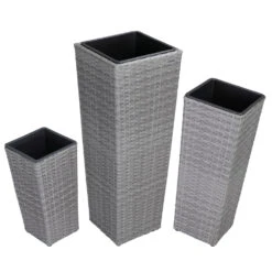 Polyrattan Blumentopf 3er-Set Grau 12 Polyrattan Blumentopf 3er-Set Grau -Gartenmöbel Geschäft bf1f4630c2498d9ee123b8434d64a2b0 de 108644d 5