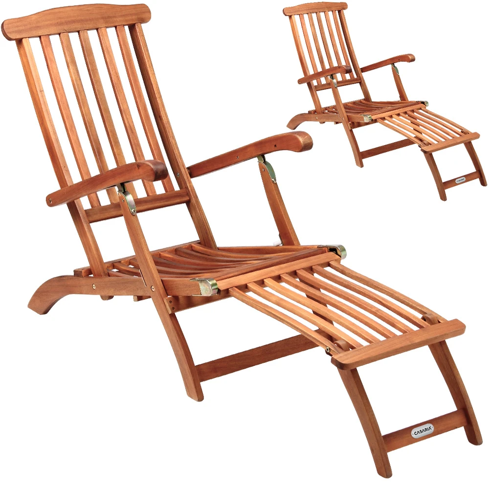 Sonnenliege Queen Mary 2er-Set Akazienholz 169x54x95cm 3 Sonnenliege Queen Mary 2er-Set Akazienholz 169x54x95cm
