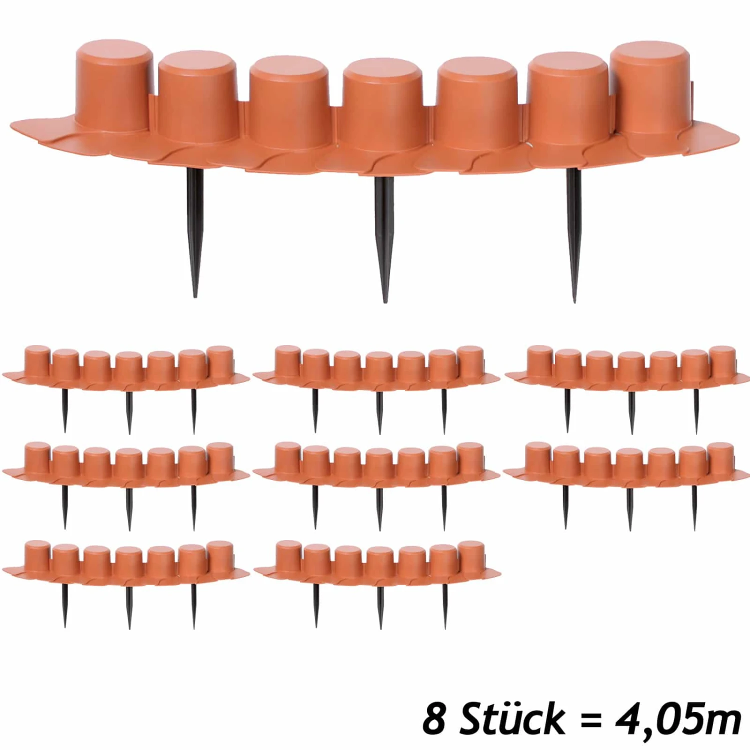 Beeteinfassung Terrakotta 4,05m 4 Beeteinfassung Terrakotta 4,05m – Bild 2