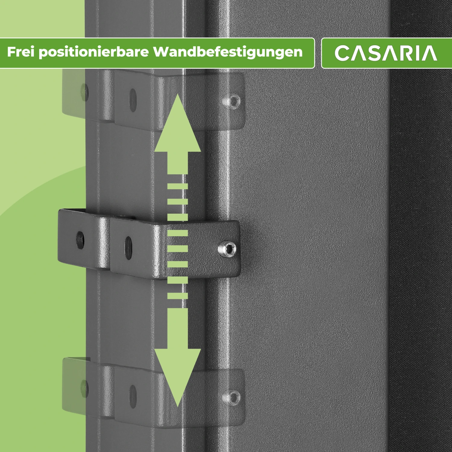 Seitenmarkise Nosara Anthrazit 160x300cm Ausziehbar 6 Seitenmarkise Nosara Anthrazit 160x300cm Ausziehbar – Bild 4