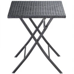 Polyrattan Klapptisch Rom Schwarz 73x63x63cm -Gartenmöbel Geschäft c60486baa3c83836761713214d55d7ae de 108667d 1 1