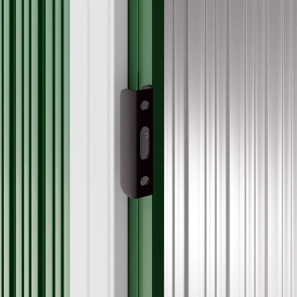 Geräteschuppen Grün Metall 257x205x177,5cm 5 Geräteschuppen Grün Metall 257x205x177,5cm – Bild 3