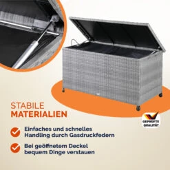 Polyrattan Auflagenbox Grau 122x56x61cm Mit Rollen 27 Polyrattan Auflagenbox Grau 122x56x61cm Mit Rollen -Gartenmöbel Geschäft c8ac2bd6f13bb39c2995219893560cd5 05 108641 on dts amz high de