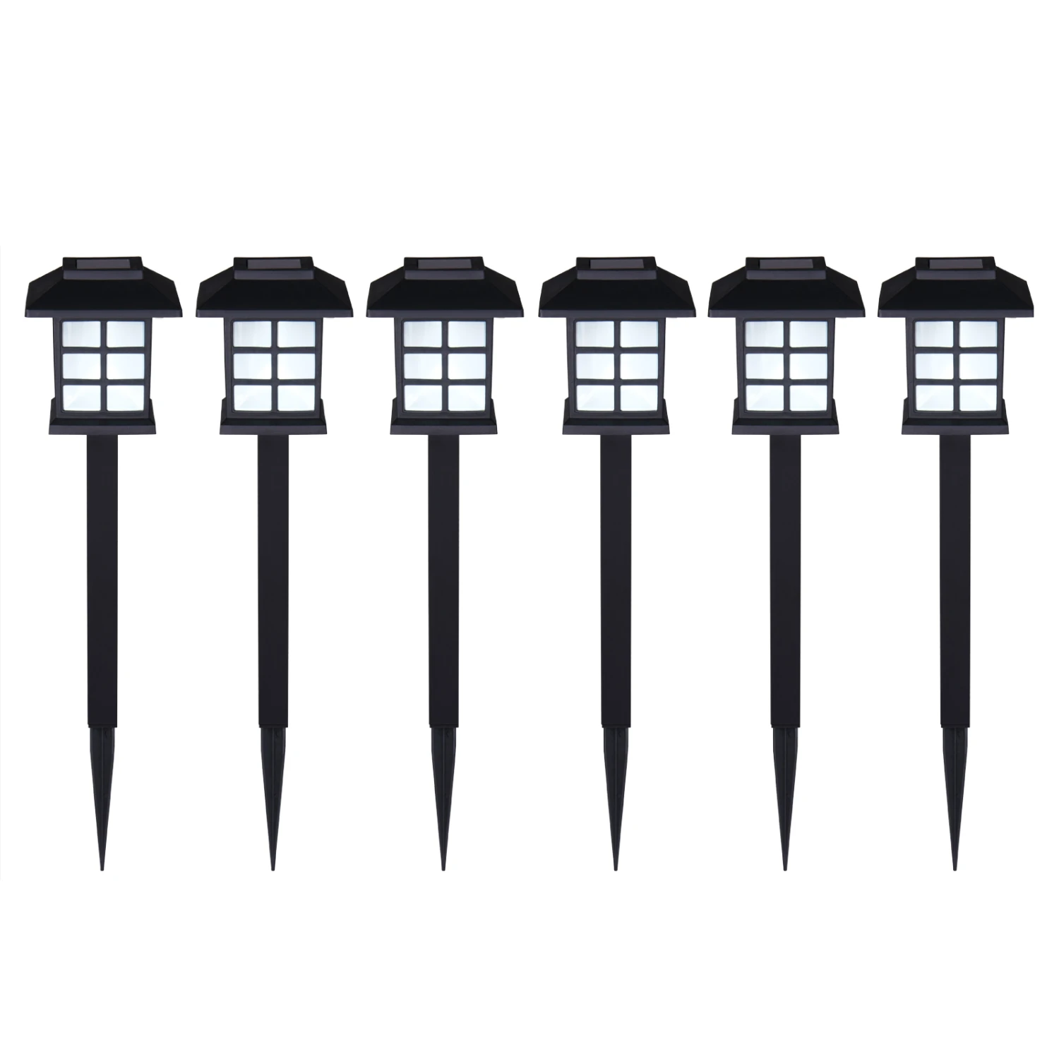 LED Solarleuchten 24er-Set Schwarz 9 LED Solarleuchten 24er-Set Schwarz – Bild 7