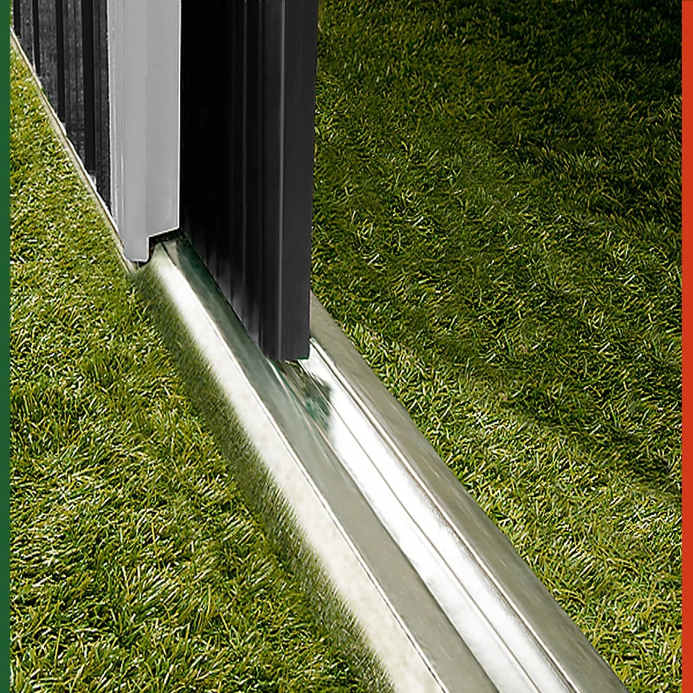 Geräteschuppen Anthrazit Metall 181x162x86cm 8 Geräteschuppen Anthrazit Metall 181x162x86cm – Bild 6