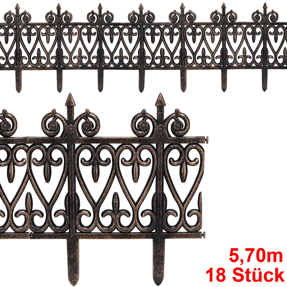 Beeteinfassung 3er-Set Messingoptik 5,70m 5 Beeteinfassung 3er-Set Messingoptik 5,70m – Bild 3