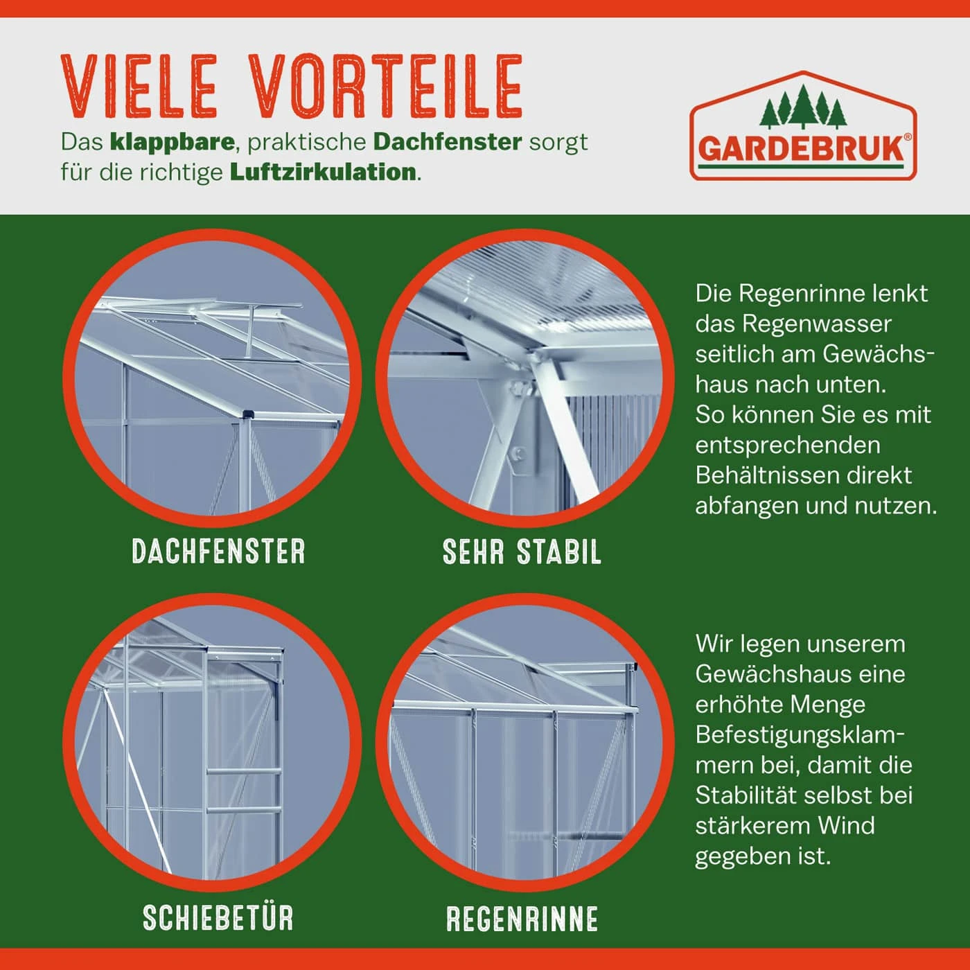Alu Beistellgewächshaus 190x122x202cm Mit Fundament 13 Alu Beistellgewächshaus 190x122x202cm Mit Fundament – Bild 11