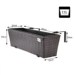 Polyrattan Blumenkasten 2er-Set Braun 16 Polyrattan Blumenkasten 2er-Set Braun -Gartenmöbel Geschäft cfc8d2e948db1c52eb86400218c84c0b de 108063d 10