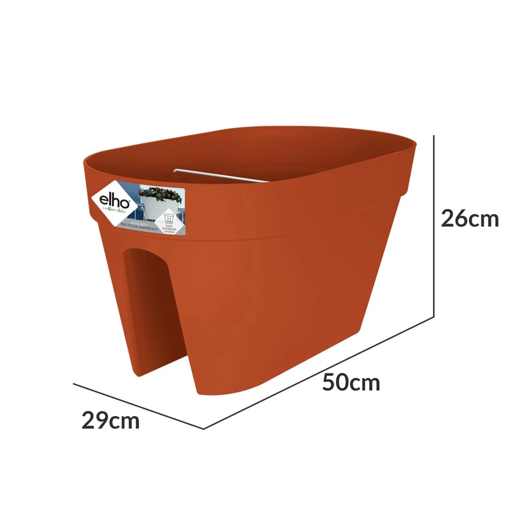 Elho Blumentopf Terrakotta 50x26x29cm 6 Elho Blumentopf Terrakotta 50x26x29cm – Bild 4