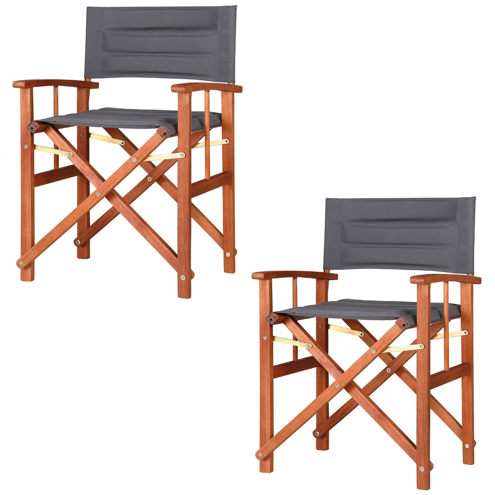 Regiestuhl 2er-Set Cannes Anthrazit Gepolstert 3 Regiestuhl 2er-Set Cannes Anthrazit Gepolstert