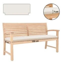 Bankauflage Toscana Weiß 150x50x7cm 5 Bankauflage Toscana Weiß 150x50x7cm -Gartenmöbel Geschäft d0da7eae1c0434c4431405e77317cf25 de 180060d 1