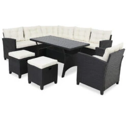 Polyrattan Ecklounge Schwarz/Creme Inkl. Kissen 25 Polyrattan Ecklounge Schwarz/Creme Inkl. Kissen -Gartenmöbel Geschäft d1efe771d5f0156d0fd96d3281e489ff de 993346d 4 1