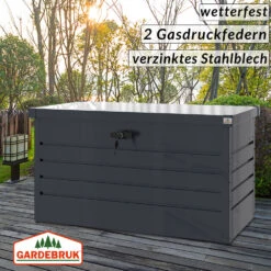 Abschließbare Auflagenbox Anthrazit 360L Metall 17 Abschließbare Auflagenbox Anthrazit 360L Metall -Gartenmöbel Geschäft d23dff2c08961065bd0cf76551f1b549 de 108138d 11