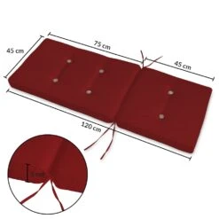 Stuhlauflage 6er-Set Rot Für Hochlehner Vanamo -Gartenmöbel Geschäft d4864885f7a65ada0acf7b6b336c4f6c de 100977d 15