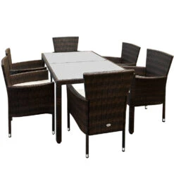 Polyrattan Sitzgarnitur Turin 7-tlg. Braun/Creme 22 Polyrattan Sitzgarnitur Turin 7-tlg. Braun/Creme -Gartenmöbel Geschäft d503d9f9332346167f6ca20393693019 de 102222d 10 1 1