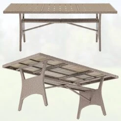 Polyrattan Gartentisch Takeo Creme 190x90x75cm WPC 19 Polyrattan Gartentisch Takeo Creme 190x90x75cm WPC -Gartenmöbel Geschäft d5b1c953a010c2f2c1c8623a43c116c4 de 995690d 01 1