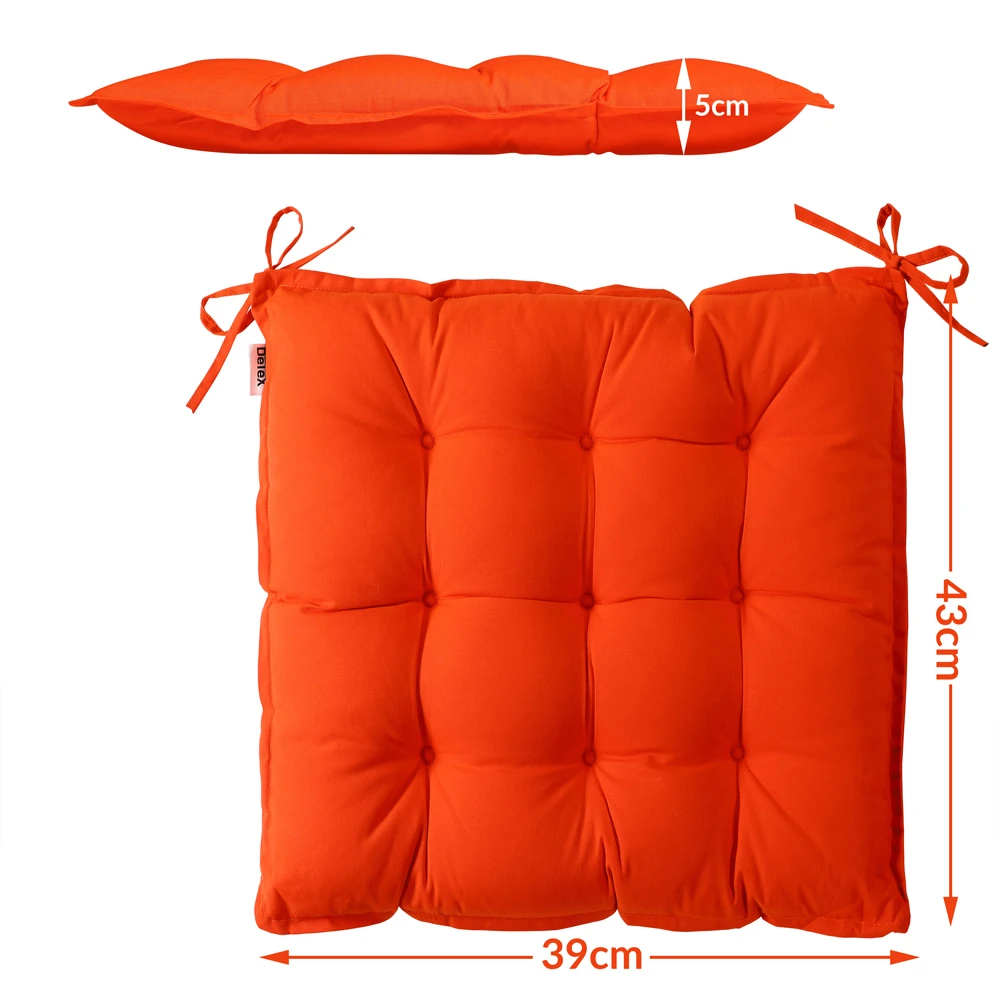 Sitzkissen 6er-Set Cozy Orange 9 Sitzkissen 6er-Set Cozy Orange – Bild 7