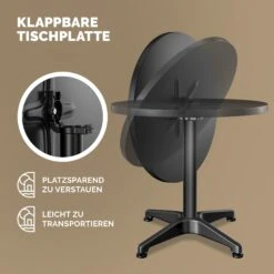 Stehtisch 2er-Set Schwarz Alu Ø60cm Klappbar, Höhenverstellbar 15 Stehtisch 2er-Set Schwarz Alu Ø60cm Klappbar, Höhenverstellbar -Gartenmöbel Geschäft d5d76511bf25c8654bd765ac39cd7dc6 05 109705 on dts amz high de 1