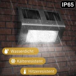 LED Solar Wandleuchte Edelstahl IP65 23 LED Solar Wandleuchte Edelstahl IP65 -Gartenmöbel Geschäft d6799228bf2aae8ac81f3e27fe3b9a90 de 101594d 6 1 1