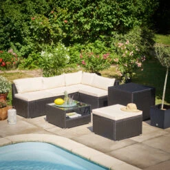 Polyrattan Ecklounge Schwarz/Creme Dicke Rückenpolster 15 Polyrattan Ecklounge Schwarz/Creme Dicke Rückenpolster -Gartenmöbel Geschäft d9000b8e3f5e2f550bd0822a9caccbb7 de 995176d 24 1
