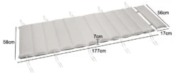 Auflage Saunaliege Creme 177x58x7cm 17 Auflage Saunaliege Creme 177x58x7cm -Gartenmöbel Geschäft da0a6fed0bfec54bba6ca383cbfa7450 de 102267d 5 1