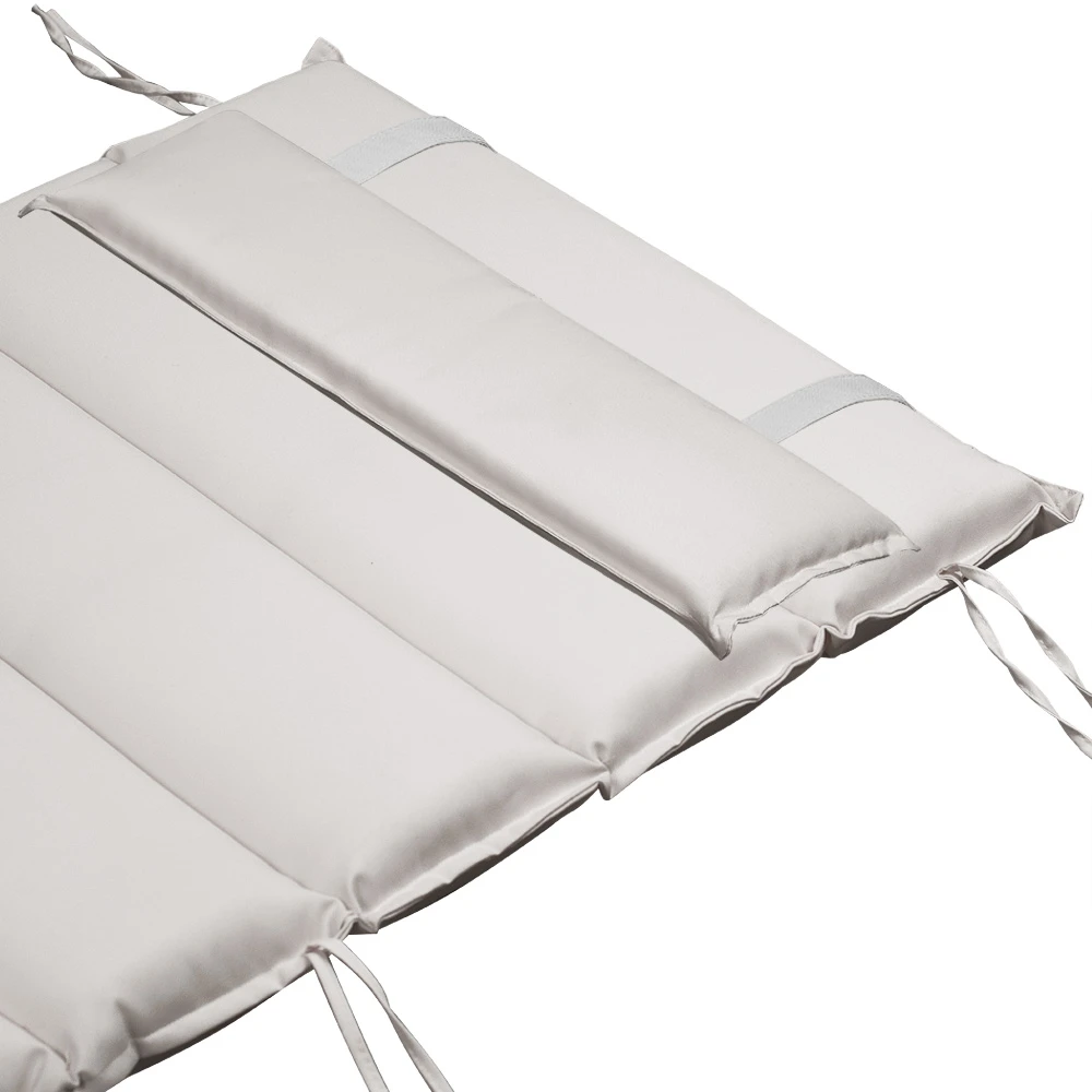 Auflage Saunaliege Creme 177x58x7cm 6 Auflage Saunaliege Creme 177x58x7cm – Bild 4